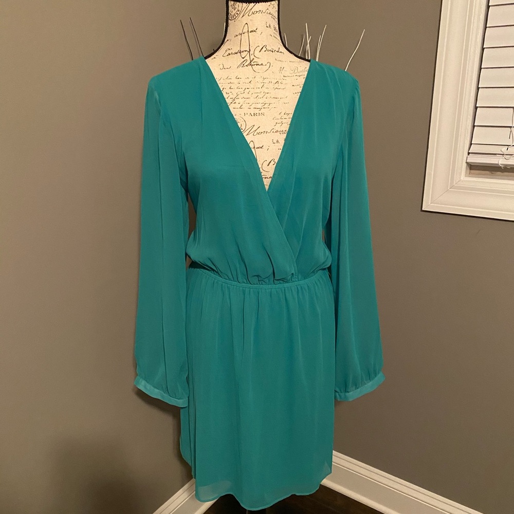 Long Sleeve Chiffon Dress